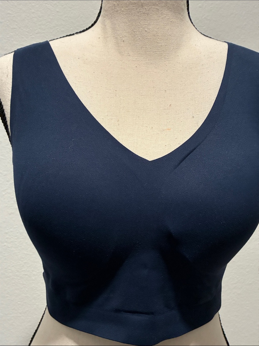 Soma Navy V-Neck Seamless NWOT Bralette XL